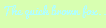 Image with Font Color B1FFFF and Background Color D8FFB1